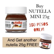 nutella mini 25g glass jar