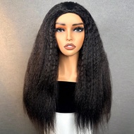 Cửa hàng tóc 9am Hair Store Tóc người 3 trong 1 Tóc giả nửa đầu thẳng Kinky liền mạch Tóc giả lật qu