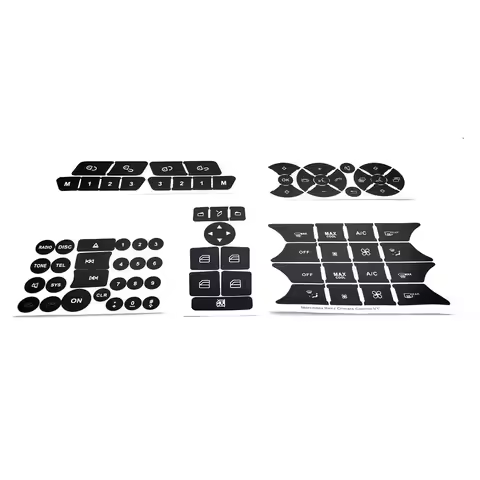1 Set Button Repair Sticker For A B C E CLS GLK SLK W204 W212 W246