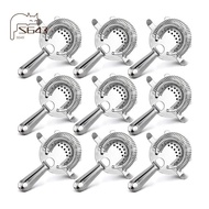 9 Pack Cocktail Strainer 9pcs Stainless Steel Cocktail Strainer 4 Prong Stainless Steel Bar Strainer