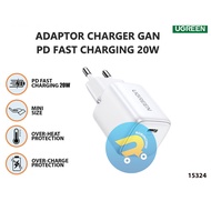 Adapter iphone Ugreen 20 watt PD Fast Charging - Adapter ugreen - casan ugreen head - ugreen Charger