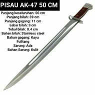 PROMO PISAU PANJANG AK47 50CM BAYONET AK 47 50 CM SURVIVAL