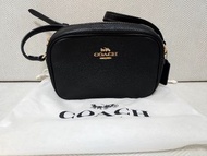 Coach 黑色皮革斜背包  全新