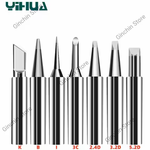 YIHUA 902 Soldering Iron Tips Pure Copper Lead Free Replacement for for 995D+-I 938BD+-I 853AAA+-I S