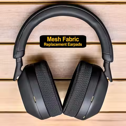 1000XM5 Breathable Mesh Earpads, Replacement Earpads for Sony WH-1000XM5 Headphones with Noise Isola