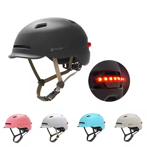 Urban Electric Scooter Helmet Road Cycling Helmets with Tail Light Led Road EBike Helmet for Men Wom