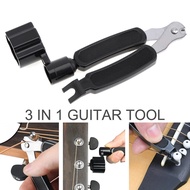 3 in 1 Guitar Peg String Winder + String Pin Puller + String Cutter Guitar Tool Set Multifunction