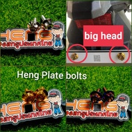 Plates bolts heng gold bolts for Click/nmax/beat/Mio/Sniper155/Pcx/r150