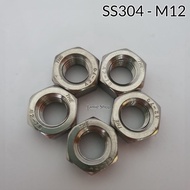 Mor SS304 M12 K19 P1.75 NUT SS304 STAINLESS