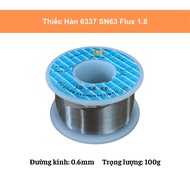 Solder Tin 63/37 SN63 Flux 1.8 Roll 100G