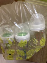 Dr. Brown's 奶瓶3個/Pigeon玻璃奶瓶2個組合