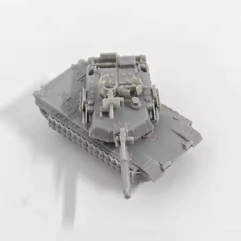 5PCS 1/144 Scale M1A2 TUSK II Abrams MBT Miniature Kit with Tile Armor 3D Printed Main Battle Tank f