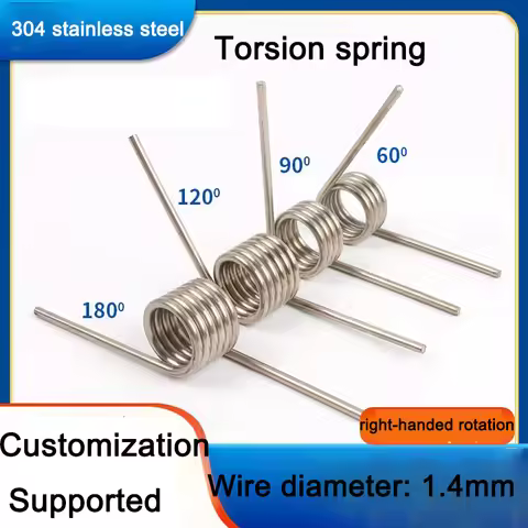 10 pieces of 304 stainless steel torsion spring return V-shaped torsion clips with a wire diameter o