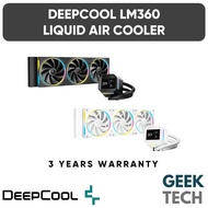 DEEPCOOL LM360 360mm ARGB AIO Liquid Cooler with 2.4" IPS LCD Screen - 6th Gen Pump