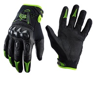 Mottled FOX Bomber carbon fiber leather version of off-road racing full finger cycling gloves earthq