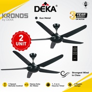 DEKA Kronos Remote Ceiling Fan 5 Blades Ceiling Fan F5P (GM) - 2 units