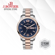 J.Bovier Quartz Day & Date Classic Sapphire Men Watch | Casual Watch | Fashion Watch B15-QS182GRTT_B
