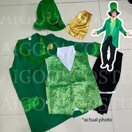United Nations Ireland Boy Costume for Men Irish Leprechaun Cosplay for Adult Male St. Patrick's Day