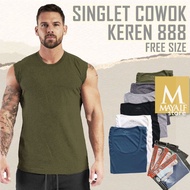 COOL GUYS 888 cheap men's singlet undershirt camisole / fit to XL