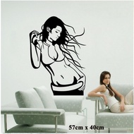 Girl Design, Vinyl Wall Decals Home Decor, Wall Sticker, Sexy girl design, Vinyl wall decals home de