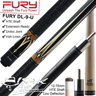 FURY DL-9 MAPLE POOL CUE - 13 MM - BILLIARD STICK STIK BILIAR BILYAR - LUX MN