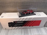 1/64 LBWK R34，Ferrari FXX EVO，Advan truck