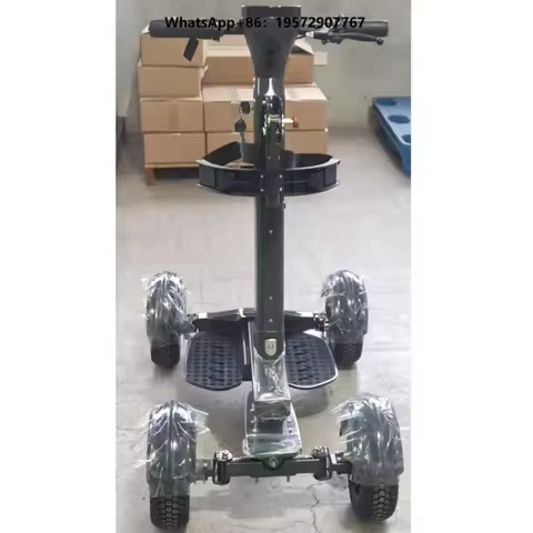 4 Wheel Golf Trolley Large Storage Lightweight Multifunctional Golf Cart Electric Scooter