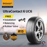 Continental UltraContact UC6 R15 185/60 195/65 (with installation)