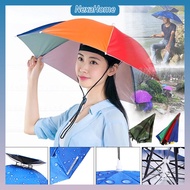 Foldable Umbrella Hat Cap Fishing Beach Camping Anti UV Windproof Payung Topi Kepala Outdoor Hat