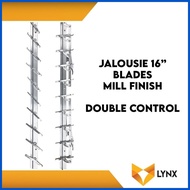 ✼ → ➔ Jalousie Frame 16 Blades for Louver Window 1 Pair
