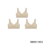 (Set 3 ชิ้น) Sabina เสื้อชั้นใน รุ่น Soft Collection รหัส SBXK119 สีเนื้อเข้ม