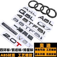 Audi Car Logo Front Logo Rear Logo A4L A5 A6L A7 A8 Q2L Q3 Q5 Q7 Modified Four-Ring Front Grille Log