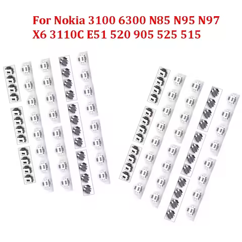 5-100Pcs For Nokia N97 3100 6300 520 905 525 515 E51 N85 N95 X6 3110C Power Volume Button Connector 