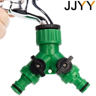 JJYY 2 Way Lawn Water Irrigation Spray Heads Tube Splitter Y Adaptor Screw Hose Pipe Splitter Garden