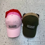 Hat ganni Female Korean Version Street Wear Letter Embroidery Soft Top Baseball Cap All-Match Big He
