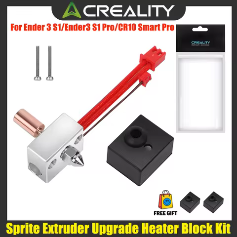 Creality Official Sprite Extruder Upgrade Heater Block Kit, High Temperature Pro 300℃, For Ender 3 S