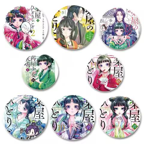 Anime The Apothecary Diaries Brooches Mao Mao Cartoon Cosplay Pins Handmade Badge for Backpack Acces