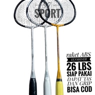 ORIGINAL ABS 26LBS BADMINTON RACKET READY TO USE