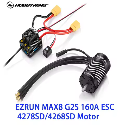 Hobbywing EZRUN MAX8 G2S 160A ESC 4278SD/4268SD Waterproof Brushless Motor For RC Cars, Off-Road Veh