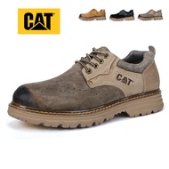 CAT Caterpillar รองเท้าทำงาน Fashion รองเท้าหนังชั้นบนสุด, รองเท้าลำลองส้นเตี้ย, รองเท้าเทรนนิ่งพื้นรองเท้าแข็งแรงทนทาน