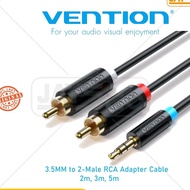Vention 3.5mm Male to RCA 2 Male Audio Cable for Speaker 2m 3m 5m