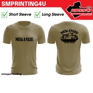 SM 115 Army Style T-Shirt Mekanize Material Microfiber Color Sand Khaki Inner Loreng Askar