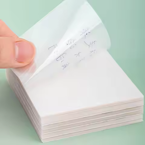 Transparent sticky notes 50 Sheets pack Post notepad memo pad It Stationery sticky tabs Notes for bo