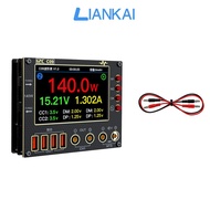 LIANKAI เครื่องวัด I2C แบบ C09พร้อมแรงดันไฟฟ้าสองช่องสัญญาณและการทดสอบกระแสไฟฟ้า0ถึง40V