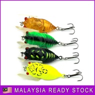 Bait Lure 4CM Crank CRAZY>>4x Hard Cricket  Fishing Lure Plastic Insect   Cicada