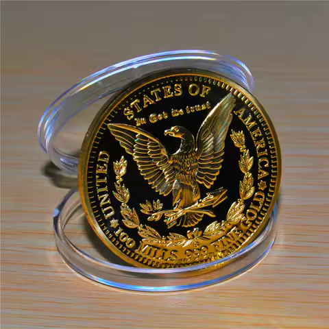 1oz 24K Gold Plated 1896 American Statue of Liberty Gold Coin Commemorative Coin Collection - We Bel