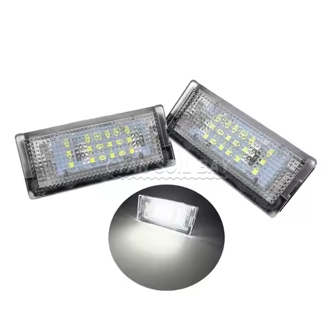 2pcs For BMW E46 4D Sedan 1998-2005 BMW E46 5D Touring 1998-2005 Car White LED License Plate Lights 