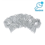 100Pcs Galvanized Fence Wire Tie Clips Easy Installation Reliable Metal Fence Post Clips for DIY Ent