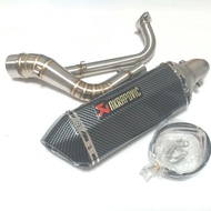 ท่อ PCX150 ปี2018-2020 ชุดท่อ Pcx150+ปลายท่อ AK14เคฟล่า