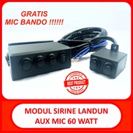 modul sirine patwal landun tombol slim aux mic 60 watt